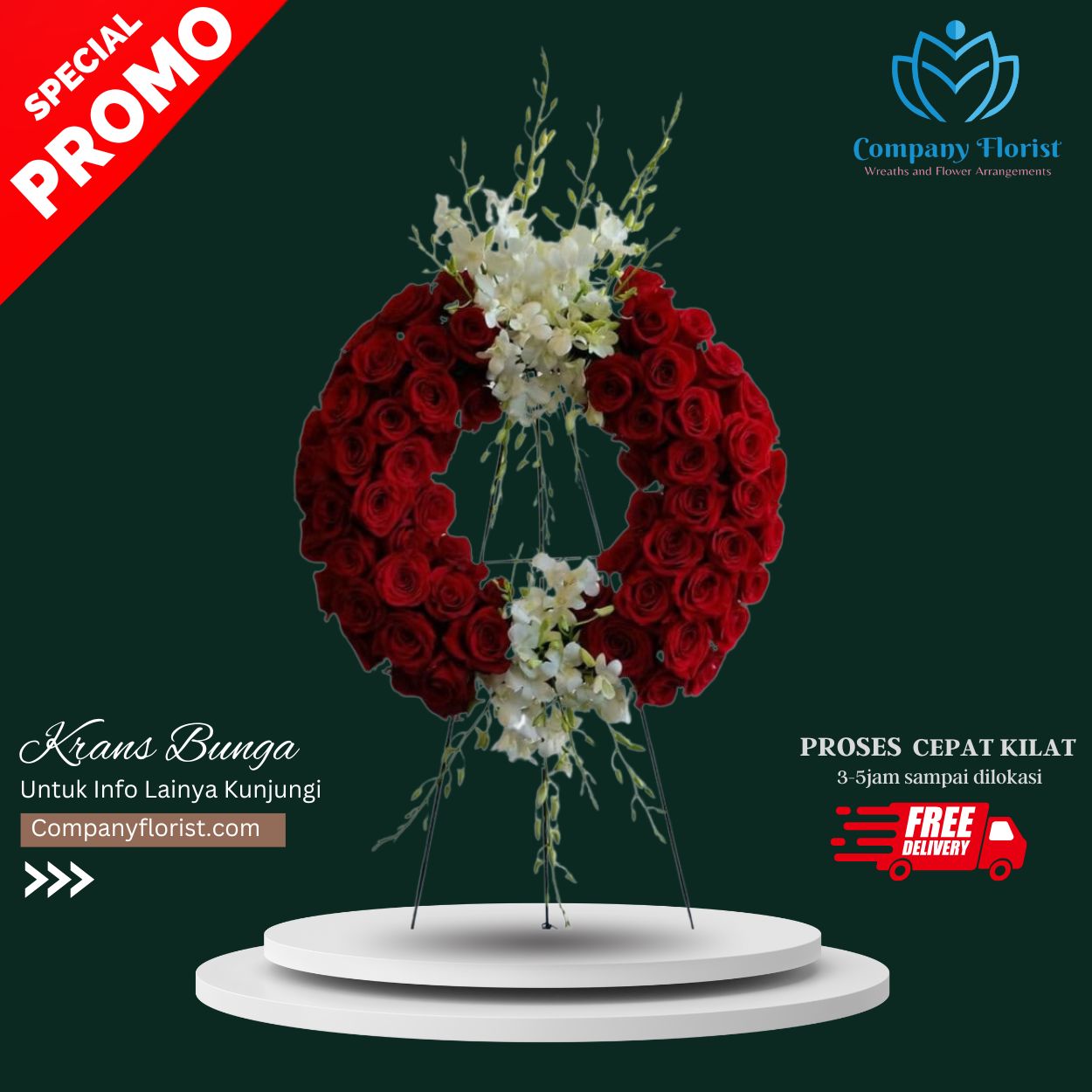 Heaven’s Embrace Wreath – Company Florist
